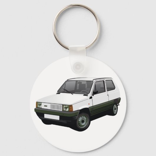 Fiat Panda 30/45 Mk1 (Tipo 141) wit Sleutelhanger (Voorkant)