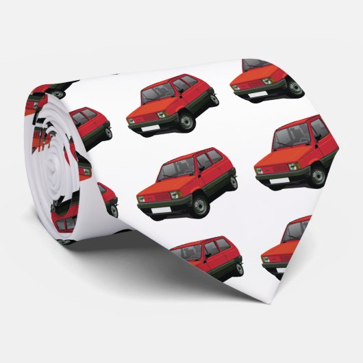 Fiat Panda 30 / 45 rood Stropdas (Opgerold)