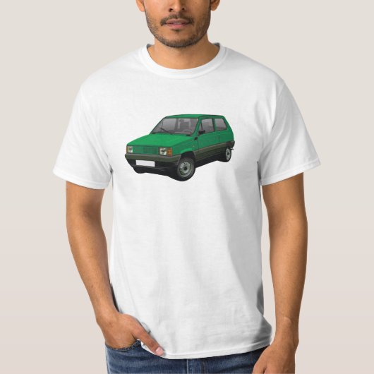 Fiat Panda 45 Mk1 (Tipo 141) groen T-shirt (Voorkant)