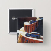 Fiat Vierkante Button 5,1 Cm (Voorkant /achterkant)