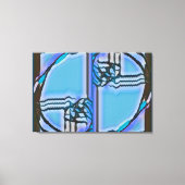 FIB 369 | Blauwvintonijn, Fibonacci Canvas Afdruk (Voorkant)