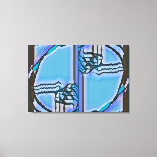 FIB 369 | Blauwvintonijn, Fibonacci Canvas Afdruk (Voorkant)