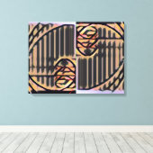 FIB 369 | Gesloten sluitluiken, Fibonacci Canvas Afdruk (Insitu (Houten vloer))