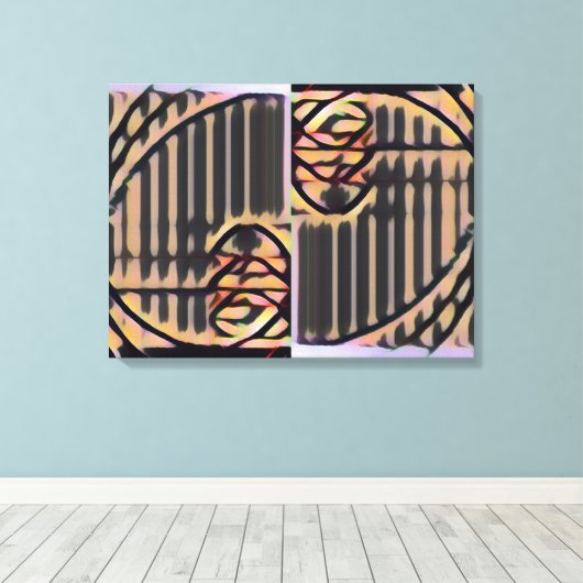 FIB 369 | Gesloten sluitluiken, Fibonacci Canvas Afdruk (Insitu (Houten vloer))