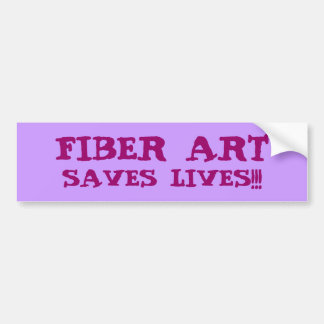 FIBER ART SLUIT LEVEN OP!!! BUMPERSTICKER
