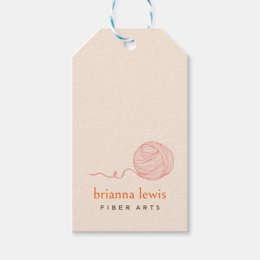 Fiber Artist Modern Yarn Product Label Cadeaulabel (Voorkant)