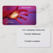 Fiber Optics afbeelding voor visitekaartje (Voorkant / Achterkant)