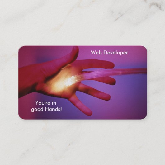 Fiber Optics afbeelding voor visitekaartje (Voorkant)