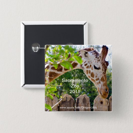 Fiberlicious Vierkante Button 5,1 Cm (Voorkant /achterkant)