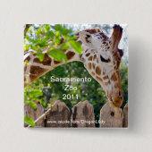 Fiberlicious Vierkante Button 5,1 Cm (Voorkant)