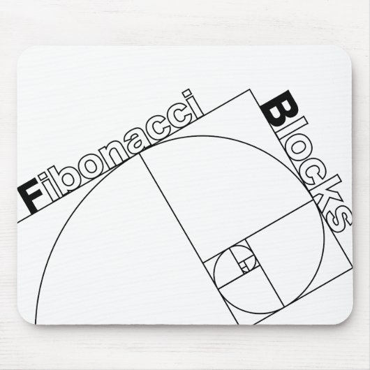 Fibonacci_Blokken Muismat (Voorkant)