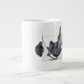 Fibonacci Corvid Linkerhandbediende Jumbo Mok (Voorkant)