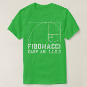 Fibonacci Day Easy as 1123 Funny for Wiskunde Teac T-shirt (Design voorkant)