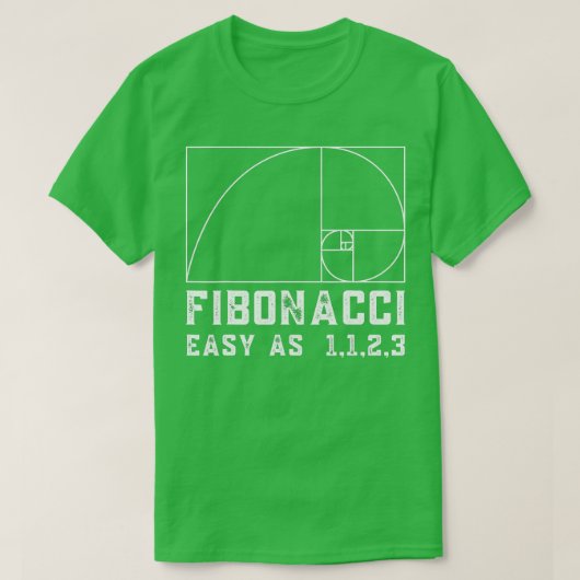Fibonacci Day Easy as 1123 Funny for Wiskunde Teac T-shirt (Design voorkant)