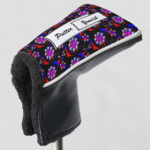 Fibonacci "Fish Black" van Kenneth Yoncich Golfheadcover (3/4 voorkant)
