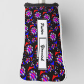 Fibonacci "Fish Black" van Kenneth Yoncich Golfheadcover (Draai 90)