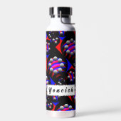 Fibonacci "Fish Black" van Kenneth Yoncich Waterfles (Links)