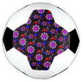 Fibonacci 'Fish Checker Black' door Kenneth Yoncic Voetbal (Gedraaid)