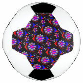Fibonacci 'Fish Checker Black' door Kenneth Yoncic Voetbal (Voorkant)