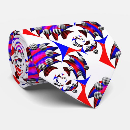 Fibonacci 'Fish Checker' door Kenneth Yoncich Stropdas (Opgerold)