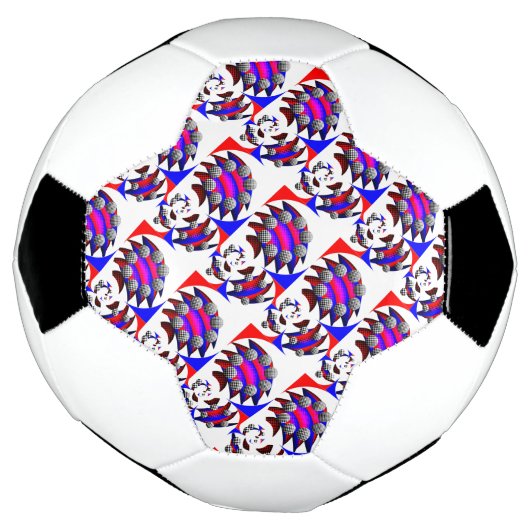 Fibonacci 'Fish Checker' door Kenneth Yoncich Voetbal (Gedraaid)