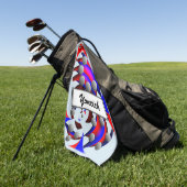 Fibonacci "Fish" door Kenneth Yoncich Golfhanddoek (Groen)