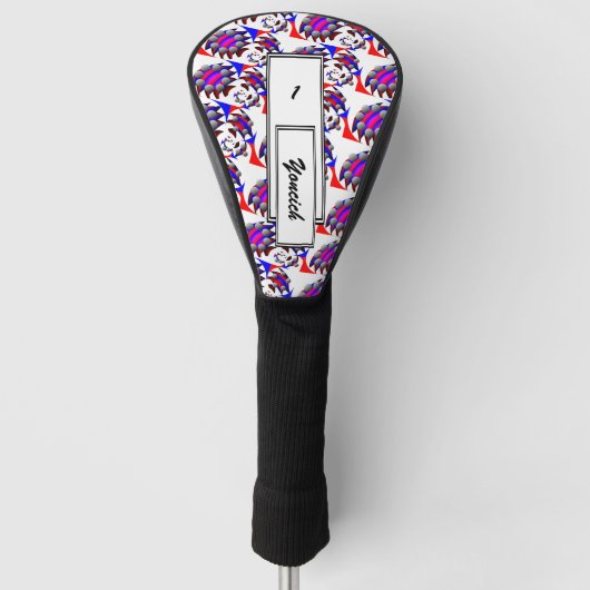 Fibonacci "Fish" door Kenneth Yoncich Golfheadcover (Voorkant)