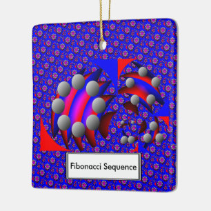 Fibonacci "Fish" door Kenneth Yoncich Keramisch Ornament