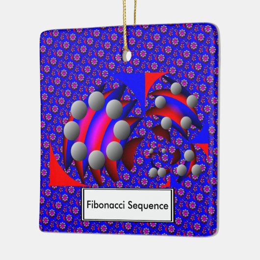 Fibonacci "Fish" door Kenneth Yoncich Keramisch Ornament (Links)