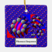 Fibonacci "Fish" door Kenneth Yoncich Keramisch Ornament (Voorkant)