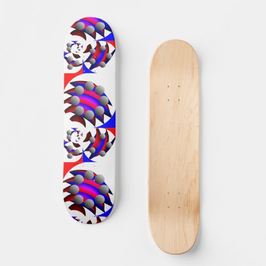Fibonacci "Fish" door Kenneth Yoncich Skateboard (Voorkant)