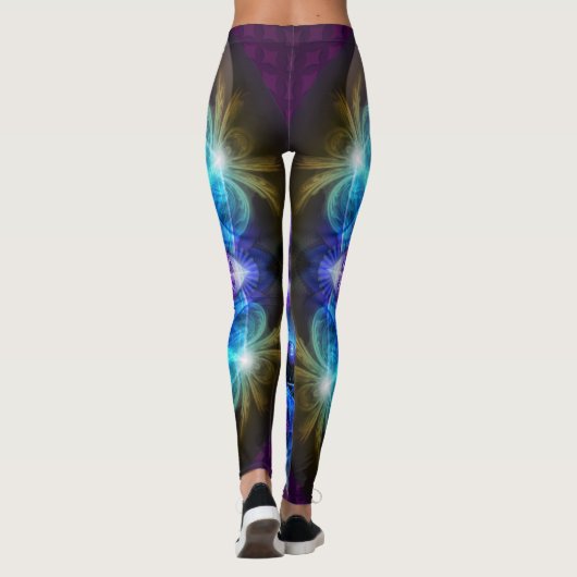 Fibonacci Flower Mandala Leggings (Achterkant)