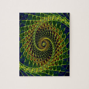 Fibonacci gekleurd, puzzle legpuzzel