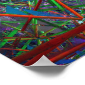 Fibonacci Geometrische ruimte Poster (Hoek)