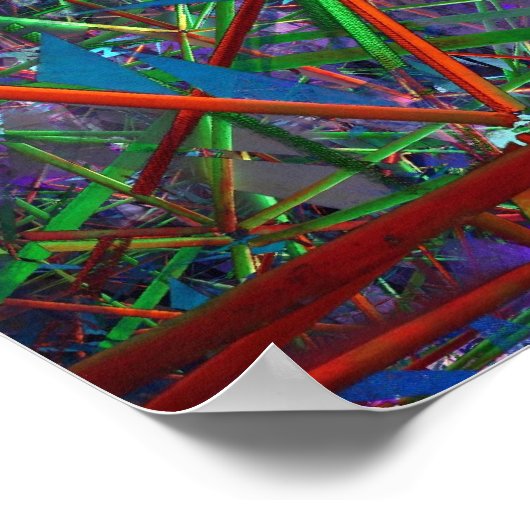Fibonacci Geometrische ruimte Poster (Hoek)