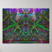 Fibonacci Geometrische ruimte Poster (Voorkant)