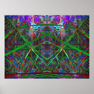 Fibonacci Geometrische ruimte Poster