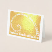 Fibonacci-getallen, gouden verhouding folie kaarten (Voorkant)