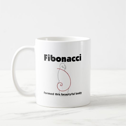 Fibonacci gevormd lichaam Overgewicht Obesitas Koffiemok (Links)