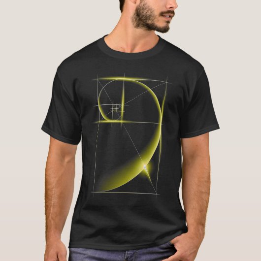 Fibonacci Golden Ratio T-shirt (Voorkant)