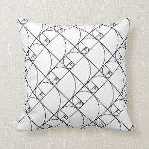 Fibonacci golden ratio - unieke wiskundige kunst kussen