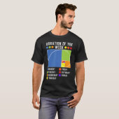 Fibonacci Gulden Ratio Duur van de week T-shirt (Voorkant volledig)
