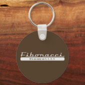 fibonacci... Het is even gemakkelijk als 1, 1, 2,  Sleutelhanger (Voorkant)