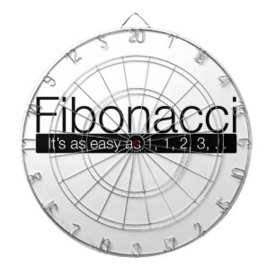 Fibonacci - het is even gemakkelijk als 1, 2, 3, . dartbord