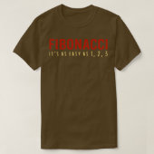 Fibonacci Itx27s zo gemakkelijk als 1 2 3 Funny Wi T-shirt (Design voorkant)