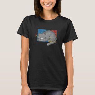 Fibonacci Kat of Gulden Verhouding en Spiraal of F T-shirt