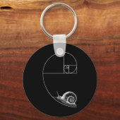 Fibonacci met Snail Mathematics Wiskunde Teacher G Sleutelhanger (Voorkant)