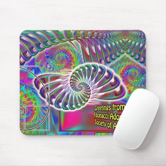 Fibonacci Mousepad Muismat (Met muis)