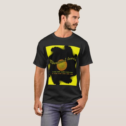 Fibonacci Numbers Trading Wiskunde Geek Fractal Ar T-shirt (Voorkant volledig)