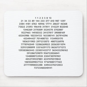 Fibonacci-nummers in Chakra-kleuren Muismat